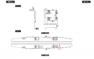 小田急　湘南台駅／／№2211駅看板・駅広告、位置図