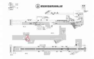 都営／馬喰横山駅／新宿線W5-31№31駅看板・駅広告、位置図