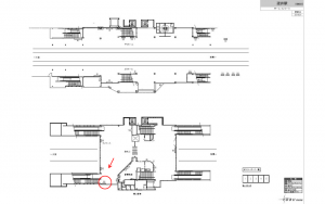 東武 逆井駅//№503駅看板・駅広告、位置図