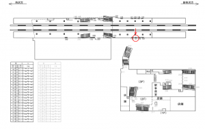 西武 航空公園駅/駅でん/№101駅看板・駅広告、位置図