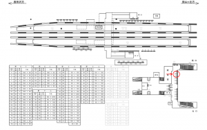 西武 小手指駅/駅でん/№109駅看板・駅広告、位置図