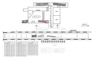 西武　拝島駅／額面／№200駅看板・駅広告、位置図