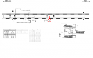 西武　西武立川駅／駅だて№5（区画1～4）№4駅看板・駅広告、位置図