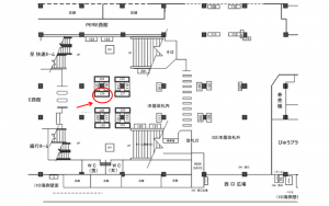 JR／稲毛駅／本屋改札内／№126駅看板・駅広告、位置図