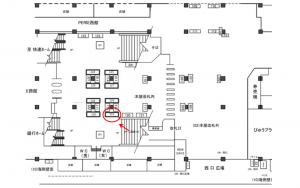 JR／稲毛駅／本屋改札内／№131駅看板・駅広告、位置図