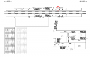 西武　航空公園駅／駅でん／№121駅看板・駅広告、位置図
