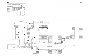 JR／南浦和駅／本屋橋上／№161駅看板・駅広告、位置図