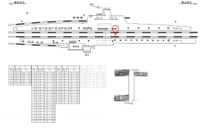 西武　入曽駅／駅でん／№112駅看板・駅広告、位置図