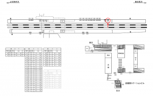 西武　武蔵関駅／駅だて／№57駅看板・駅広告、位置図