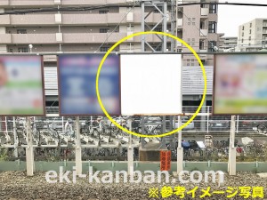 西武　小手指駅／駅だて№76（区画3・4）№4駅看板・駅広告、写真2