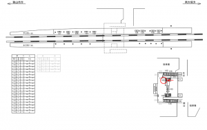 西武　新狭山駅／駅でん／№109駅看板・駅広告、位置図