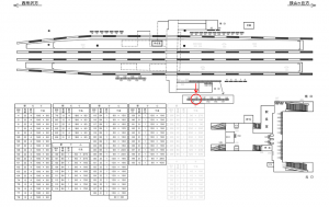 西武　小手指駅／駅でん／№140駅看板・駅広告、位置図