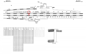 西武　入曽駅／駅でん／№117駅看板・駅広告、位置図