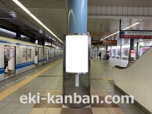 西武　本川越駅／柱巻／№403駅看板・駅広告、写真2