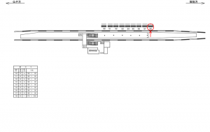 西武　元加治駅／駅だて／№58駅看板・駅広告、位置図