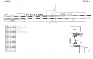 西武　新狭山駅／駅でん／№129駅看板・駅広告、位置図