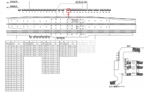 西武　飯能駅／駅だて／№16駅看板・駅広告、位置図