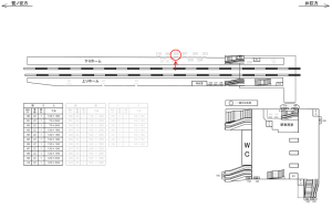 西武　下井草駅／額面／№208駅看板・駅広告、位置図