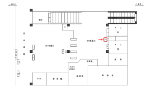 JR／成瀬駅／本屋口／№14駅看板・駅広告、位置図