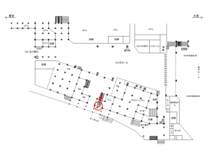 JR／上野駅／大ホール／№78駅看板・駅広告、位置図