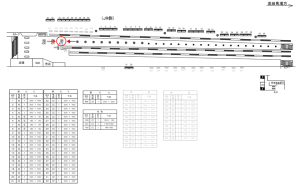 西武　西武新宿駅／柱巻／№402駅看板・駅広告、位置図