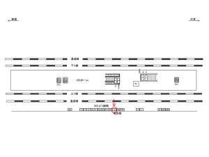 JR／戸田公園駅／上り線側／№3駅看板・駅広告、位置図