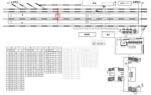 西武　上石神井駅／駅でん／№175駅看板・駅広告、位置図