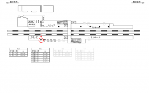 西武　恋ヶ窪駅／駅だて／№1駅看板・駅広告、位置図
