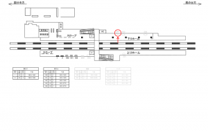 西武　恋ヶ窪駅／額面／№201駅看板・駅広告、位置図
