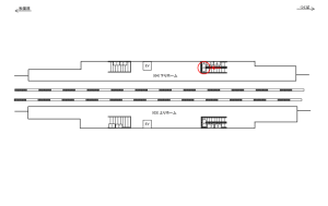 つくばエクスプレス/研究学園駅/下りホーム/№5駅広告、位置図