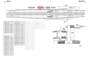 西武 ひばりヶ丘駅/駅でん/№124駅看板・駅広告、位置図