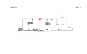 西武　高田馬場駅／駅でん／№107駅看板・駅広告、位置図