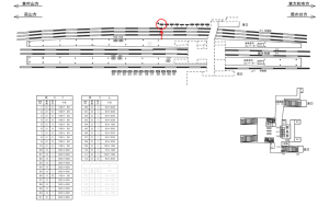 西武　小川駅／駅だて№1（区画6）№6駅看板・駅広告、位置図