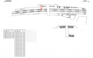 西武　下落合駅／駅でん／№116駅看板・駅広告、位置図