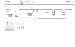 西武　武蔵大和駅／駅だて№58（区画5・6）№6駅看板・駅広告、位置図