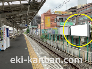 西武　清瀬駅／駅でん／№124駅看板・駅広告、写真1