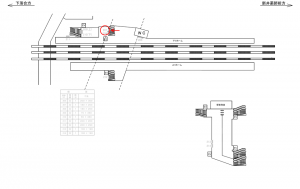 西武　中井駅／額面／№207駅看板・駅広告、位置図