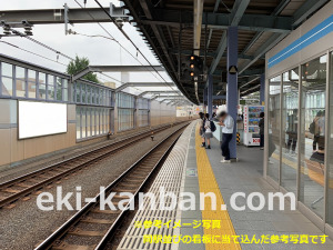 西武　富士見台駅／下り線路前看板駅看板・駅広告、写真1