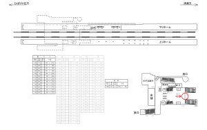 西武　東久留米駅／額面／№229駅看板・駅広告、位置図