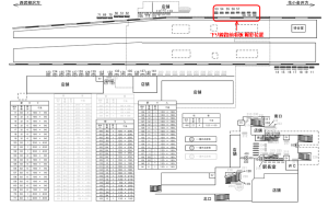 西武　田無駅／下り線路前看板（参考）駅看板・駅広告、位置図
