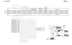 西武　東久留米駅／額面／№213駅看板・駅広告、位置図