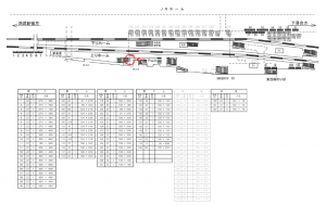 西武　高田馬場駅／駅でん／№649駅看板・駅広告、位置図