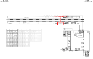 西武　下井草駅／上りホーム看板（参考）駅看板・駅広告、位置図