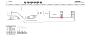 西武　武蔵大和駅／駅でん／№100駅看板・駅広告、位置図