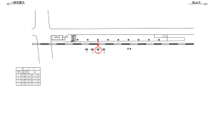 西武　青梅街道駅／駅だて№3（区画1～4）№4駅看板・駅広告、位置図