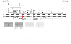 西武　恋ヶ窪駅／駅でん／№100駅看板・駅広告、位置図