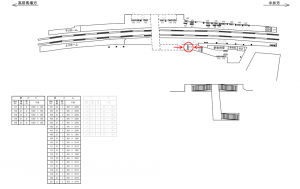 西武　下落合駅／駅でん／№115駅看板・駅広告、位置図