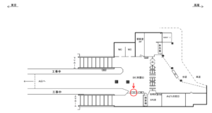 JR／御茶ノ水駅／本屋口／№11駅看板・駅広告、位置図