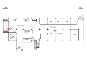 JR／浜松町駅／橋上本屋口／№39駅看板・駅広告、位置図