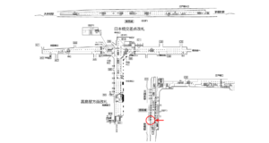 東京メトロ／日本橋駅／銀座線／№1駅看板・駅広告、位置図